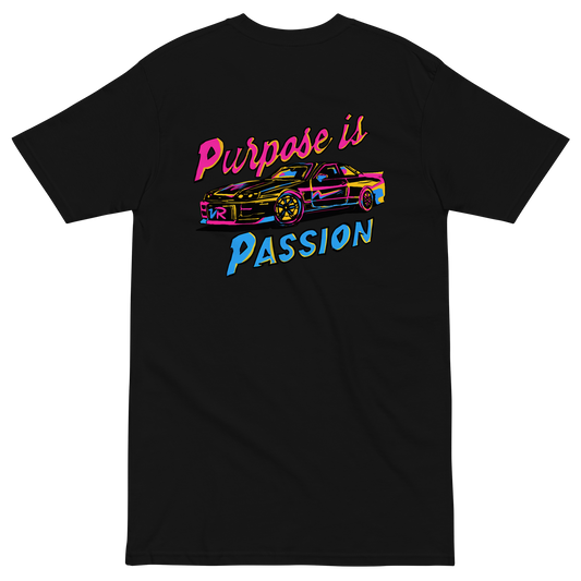 Vibey Rydes - Purpose Is Passion Men’s Premium Heavyweight Tee
