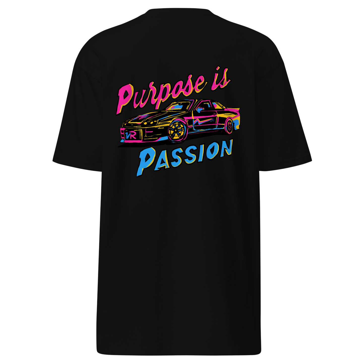 Vibey Rydes - Purpose Is Passion Men’s Premium Heavyweight Tee