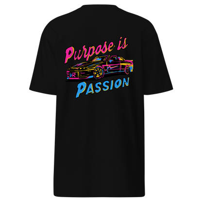 Vibey Rydes - Purpose Is Passion Men’s Premium Heavyweight Tee