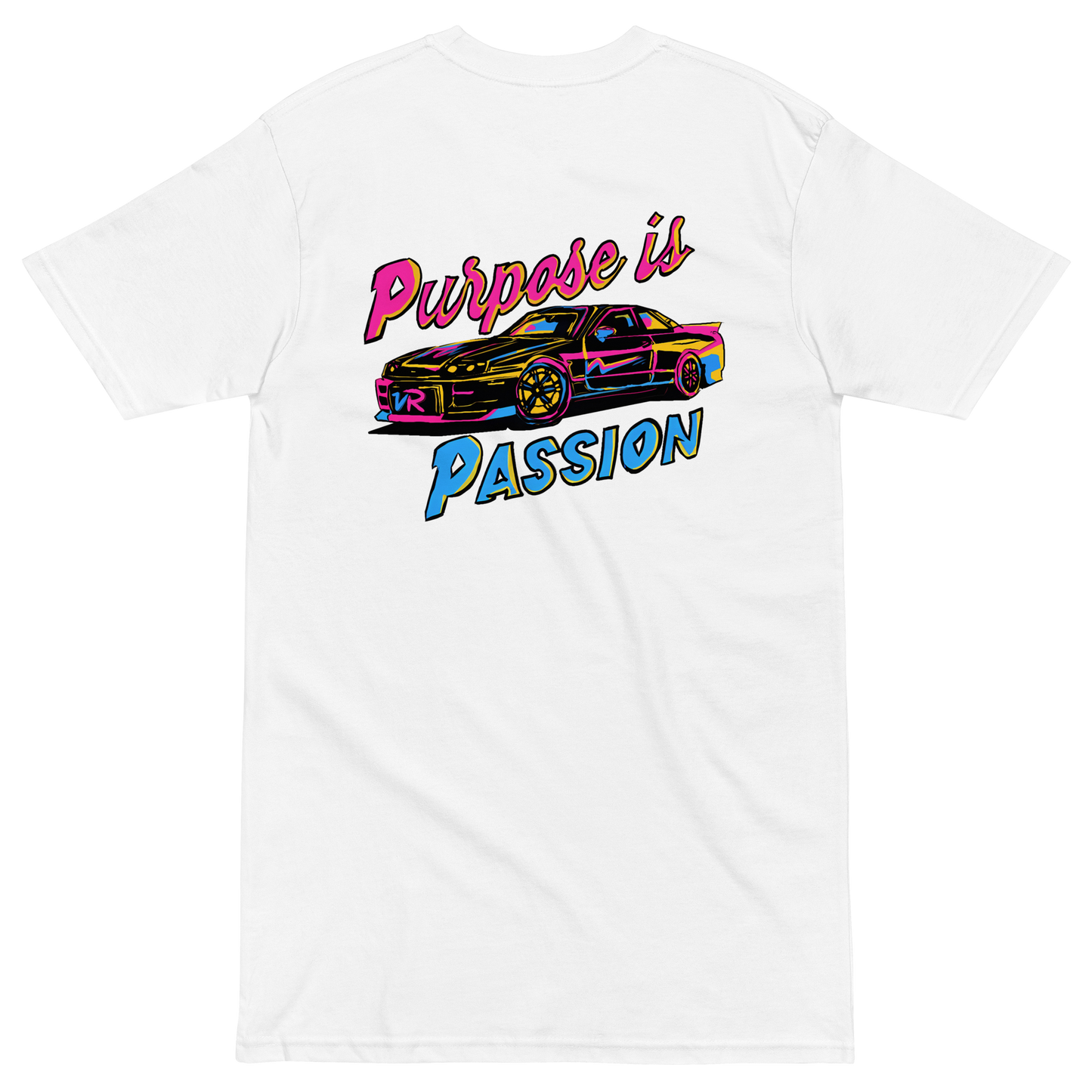 Vibey Rydes - Purpose Is Passion Men’s Premium Heavyweight Tee